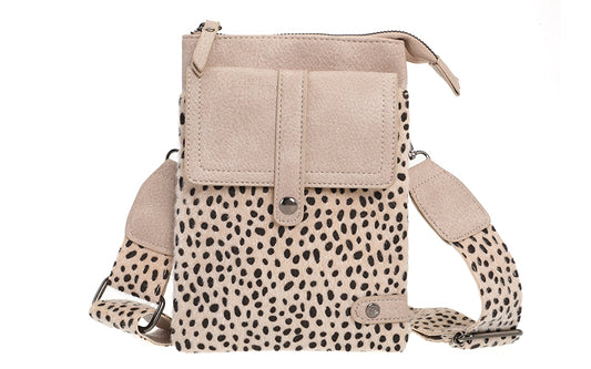 Natural dot telefoon- en schoudertasje Tyler