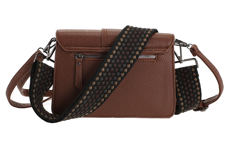 Dark camel Rione schoudertasje