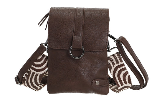 Browny telefoon- en schoudertasje Hartford