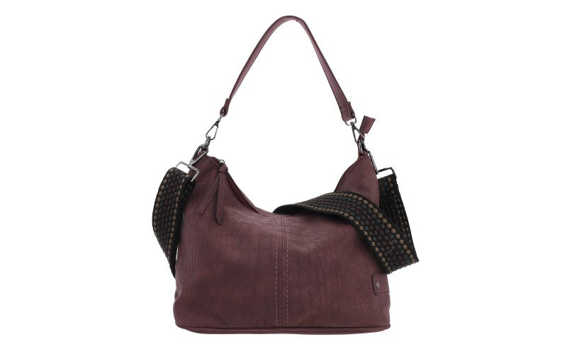 Burgundy schoudertas Palma
