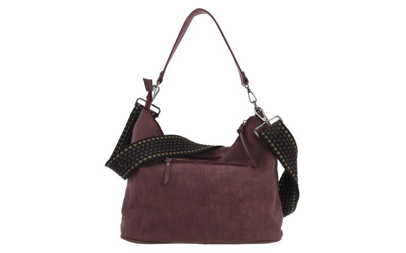 Burgundy schoudertas Palma
