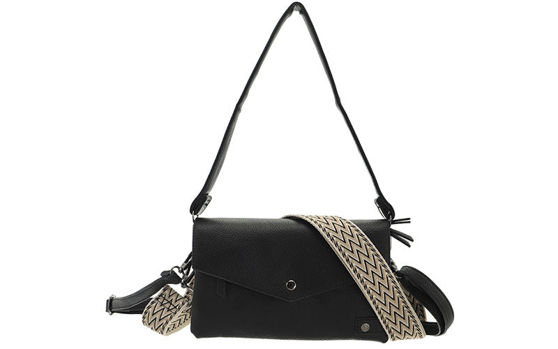 Black crossbody / schoudertasje Rochdale