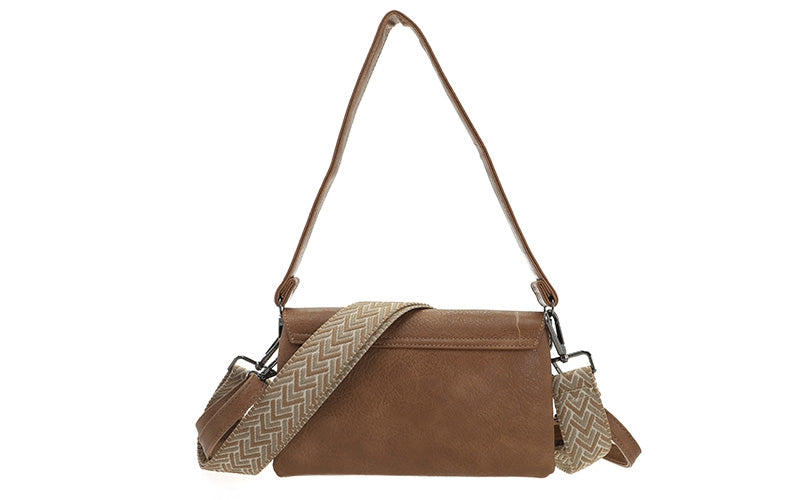 Camel crossbody / schoudertasje Rochdale