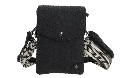 Black telefoon- en schoudertasje Brisbane