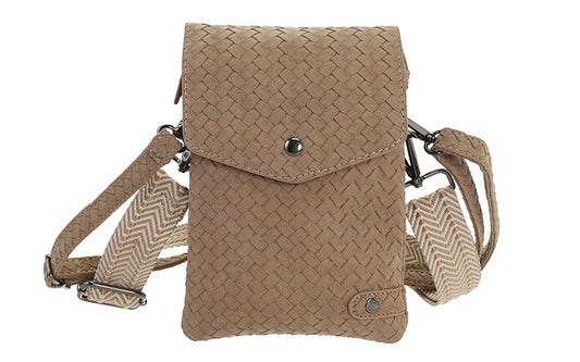 Camel telefoon- en schoudertasje Brisbane