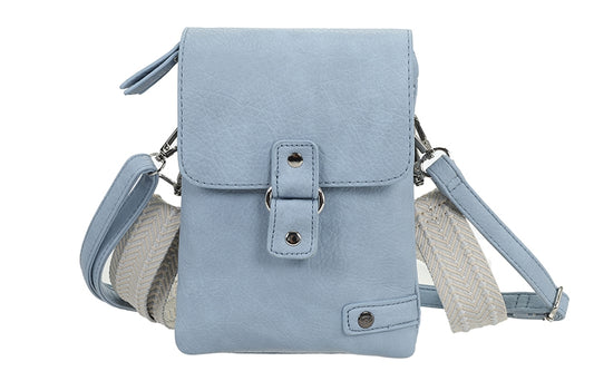 Light blue telefoon- en schoudertasje Keith