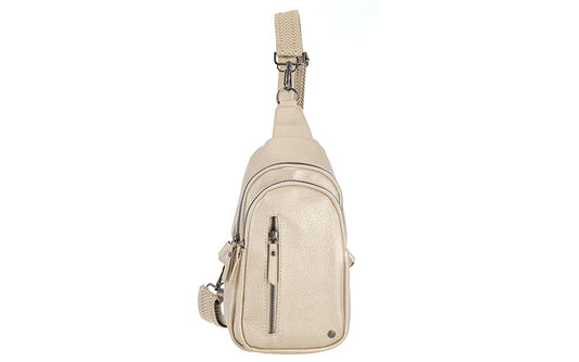 Champagne crossbody / rugtasje Mattie