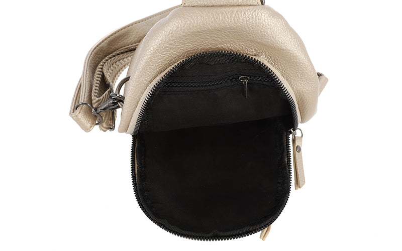 Champagne crossbody / rugtasje Mattie