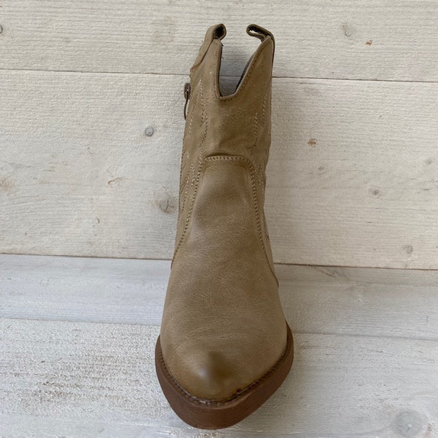 Korte westernlaars khaki