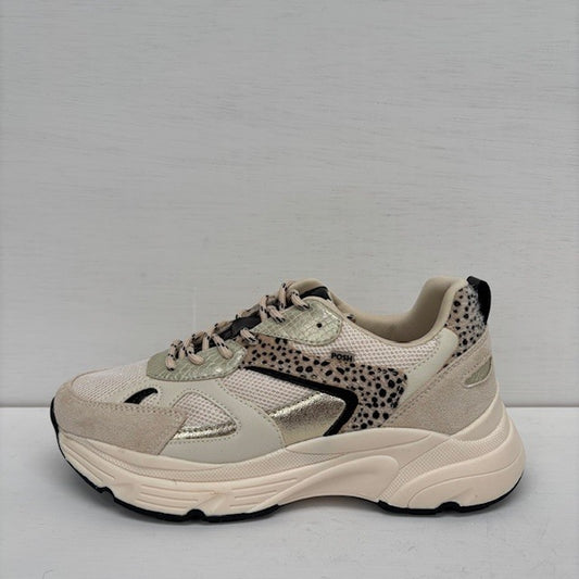Posh by Poelman sneakers beige animal with combination