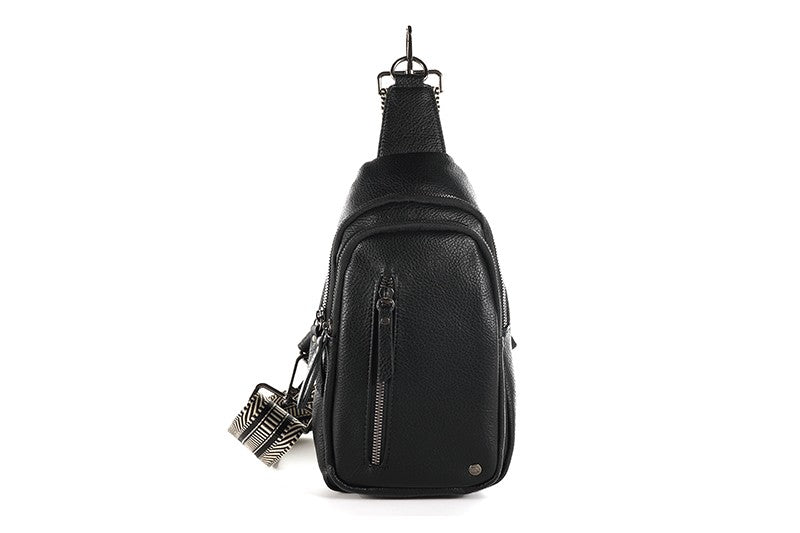 Black crossbody / rugtasje Mattie