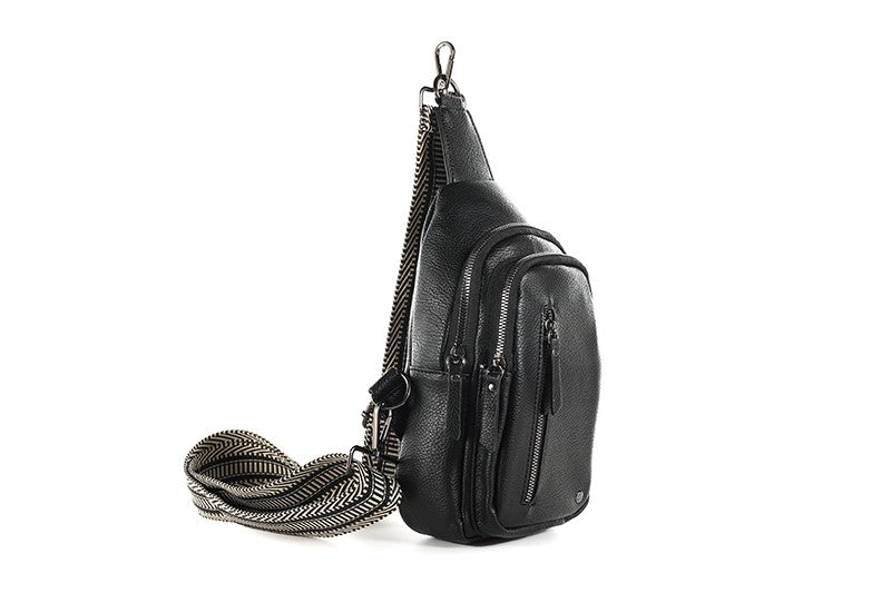 Black crossbody / rugtasje Mattie