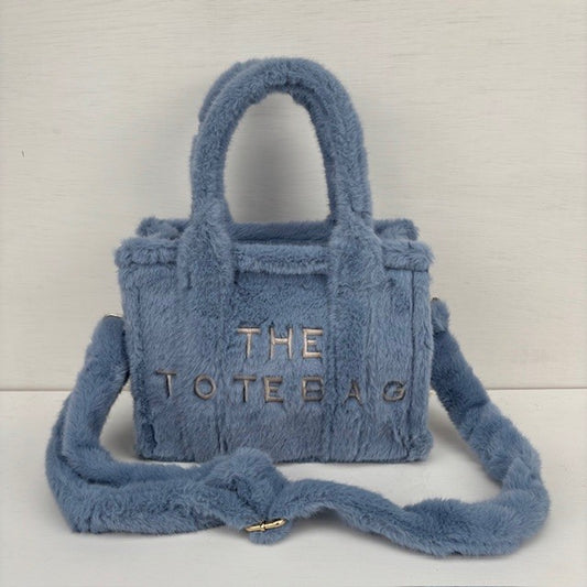Teddy Tote Bag Blauw klein
