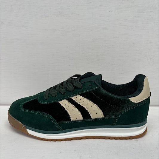 Sportieve retro sneaker groen
