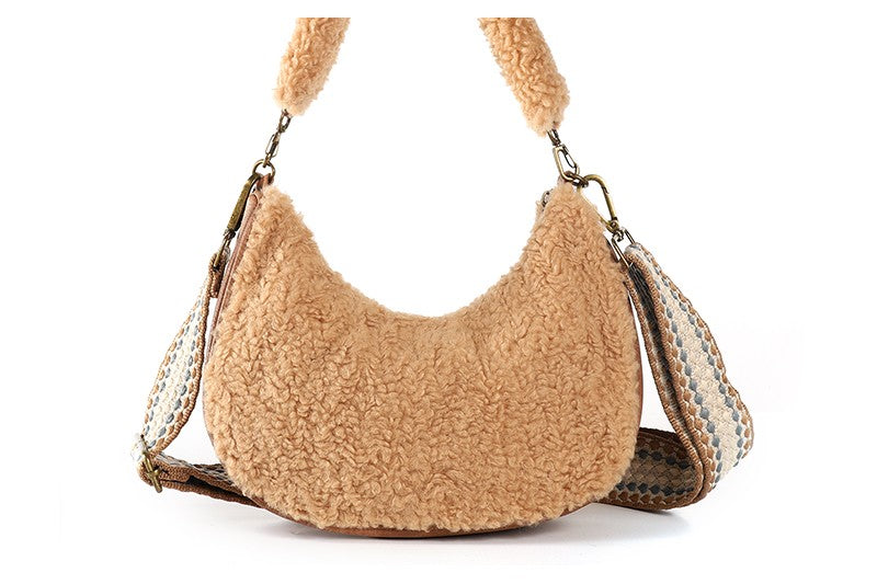 Camel teddy crossbodytas Lok goedkopeschoenen