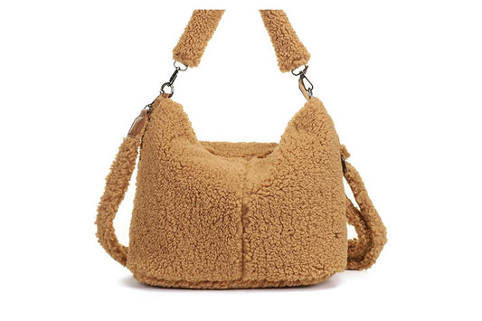 Camel teddy schoudertas Palma