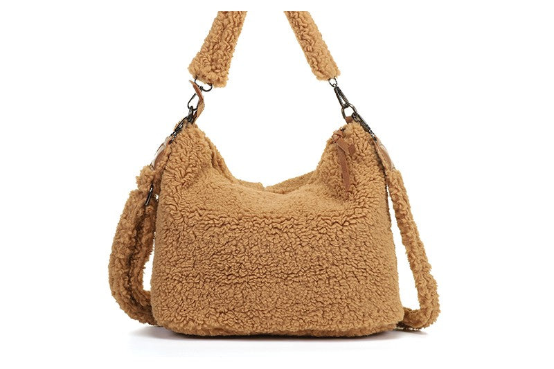 Camel teddy schoudertas Palma