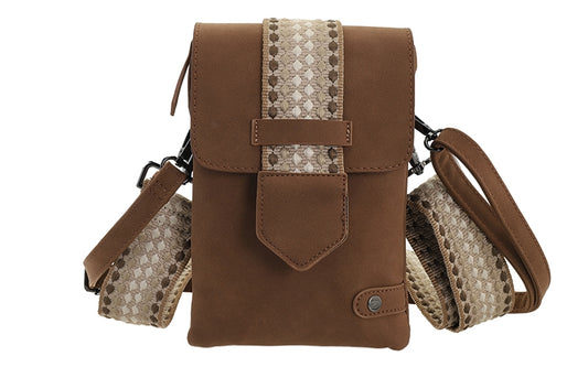 Camel crossbody en telefoontasje Nancy / Metz