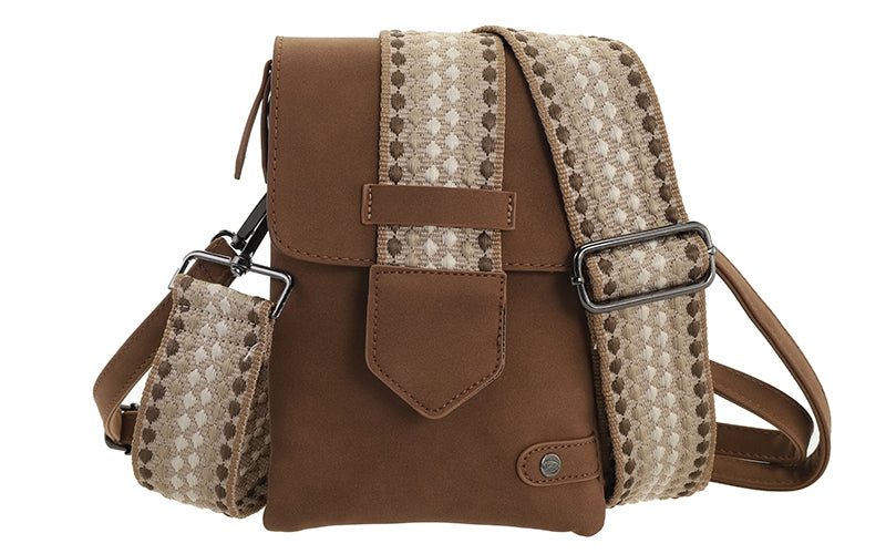 Camel crossbody en telefoontasje Nancy / Metz