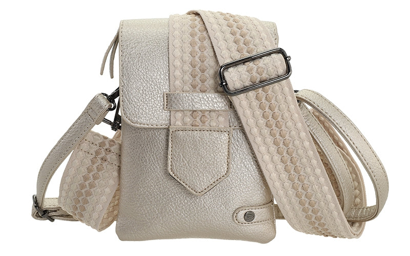 Champagne crossbody en telefoontasje Nancy / Metz
