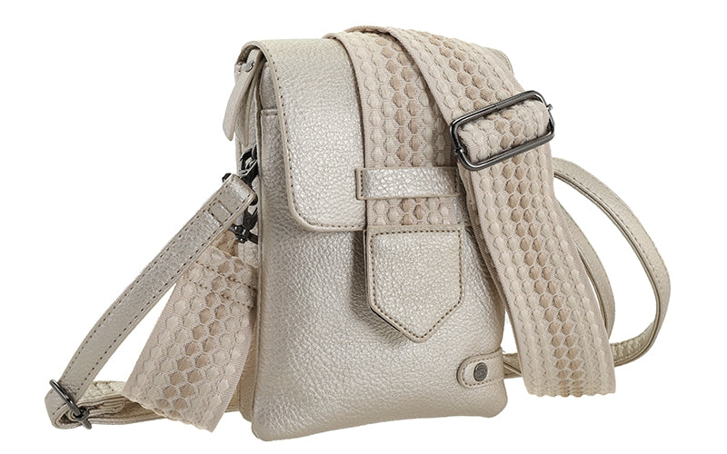 Champagne crossbody en telefoontasje Nancy / Metz