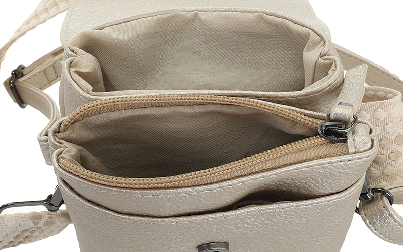 Champagne crossbody en telefoontasje Nancy / Metz