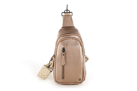 Champagne crossbody / rugtasje Mattie