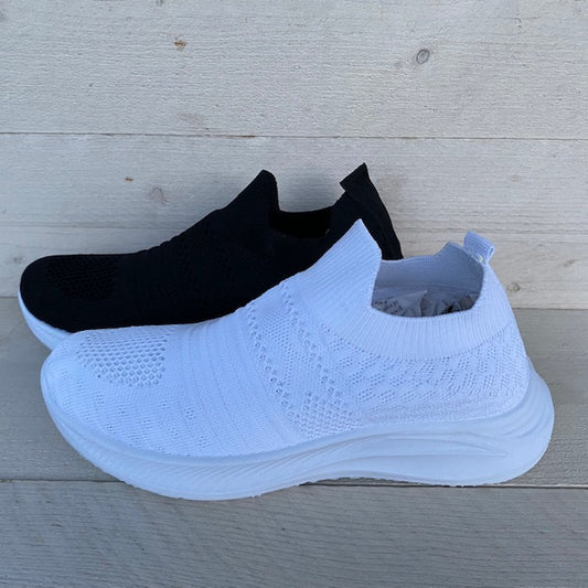 Instapsneakers zwart & wit 8601