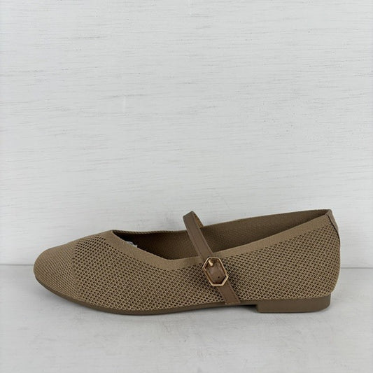 Ballerina met bandje khaki