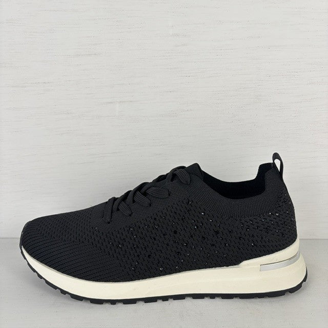 GS sneakers met glitter details zwart