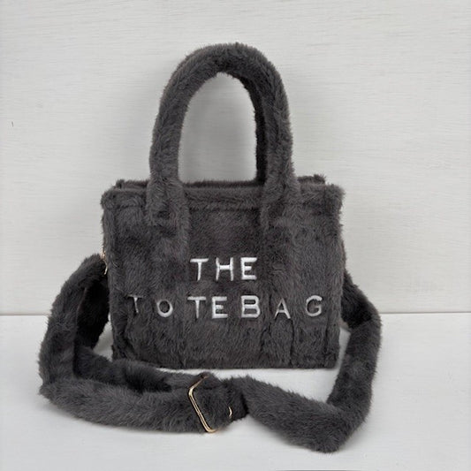Teddy Tote Bag Grijs klein