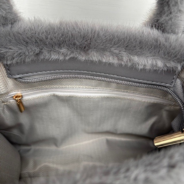 Teddy Tote Bag Grijs klein