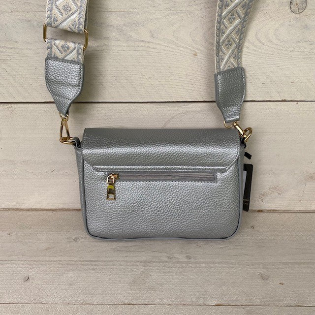 Crossbody / clutch zilver