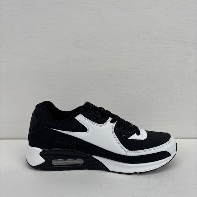 Air sneakers zwart wit (verkrijgbaar van maat 40 t/m maat 45)