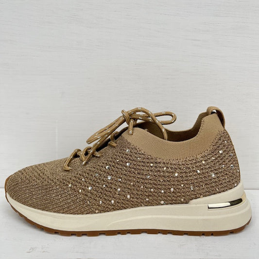 La Strada sneakers 2404316 gold/silver knitted stones