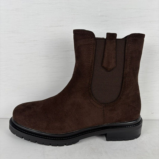 Suedine chelsea boots bruin