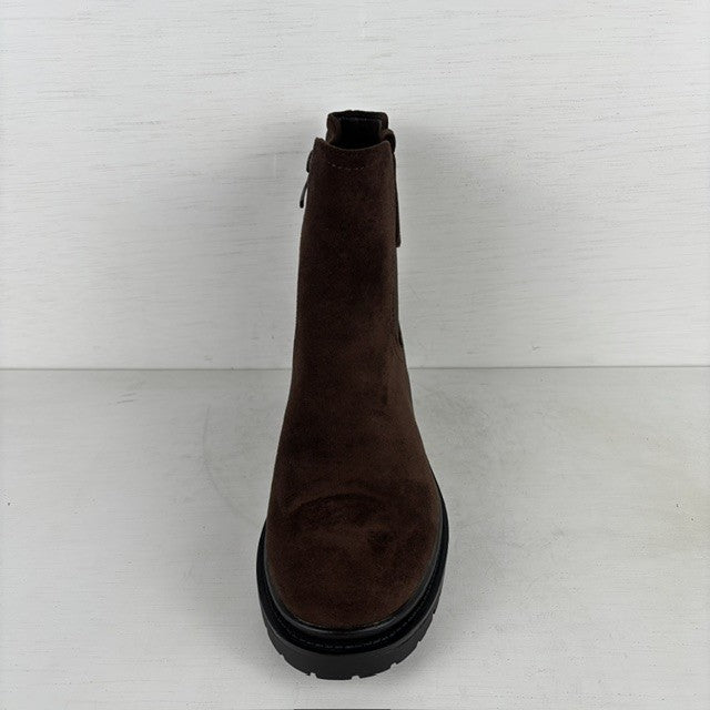 Suedine chelsea boots bruin