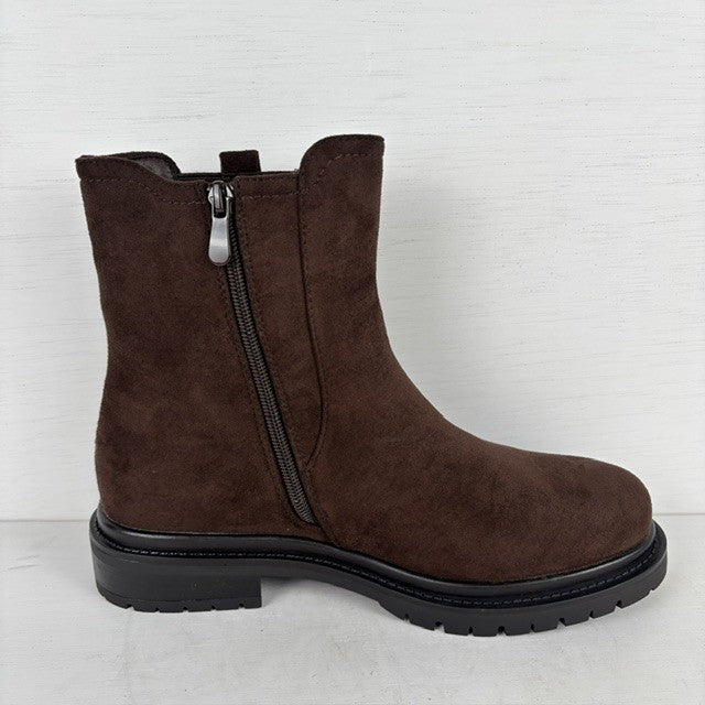Suedine chelsea boots bruin