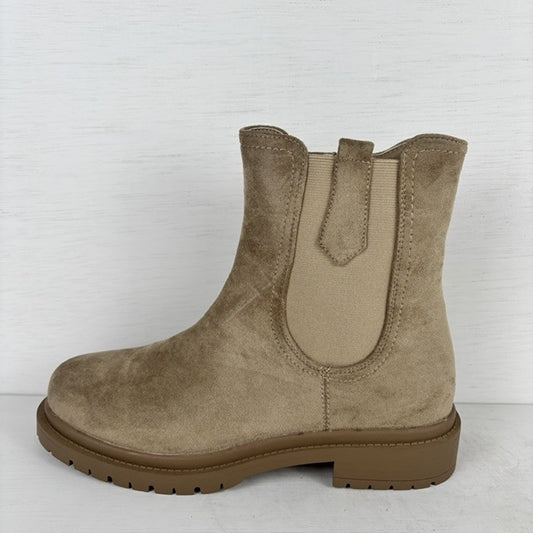 Suedine chelsea boots khaki