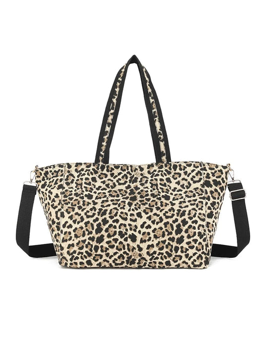 Panter shopper met band beige