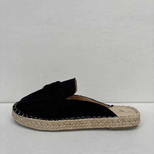 Instap slippers zwart - maat 38, 39, 40