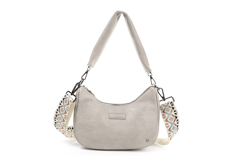 Licht grijs crossbody tas Mortara