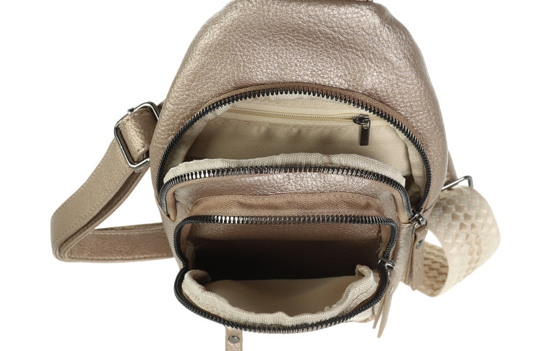 Bronze crossbody / rugtasje Mattie