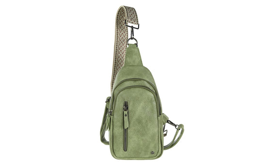 Green crossbodytas Mattie