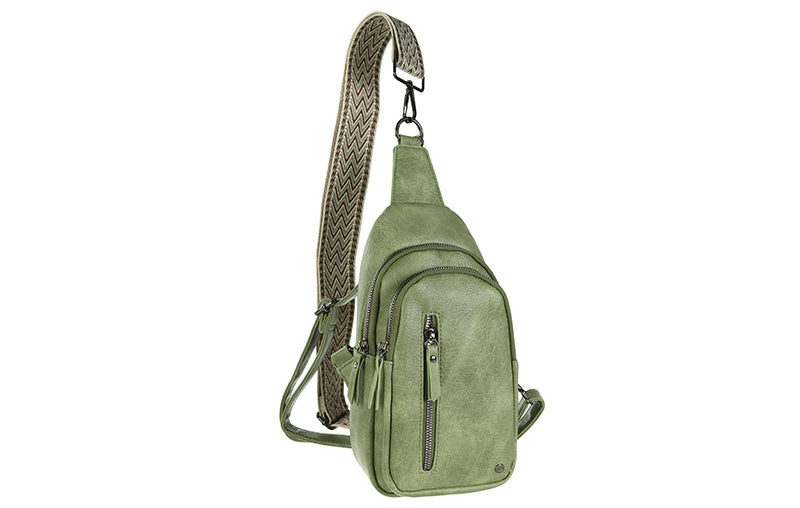 Green crossbodytas Mattie