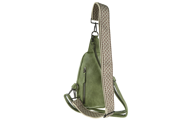 Green crossbodytas Mattie