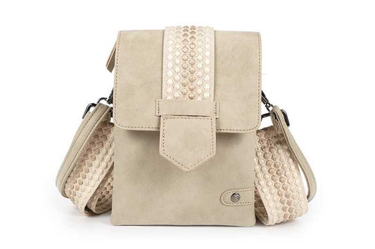 Naturel crossbody en telefoontasje Nancy