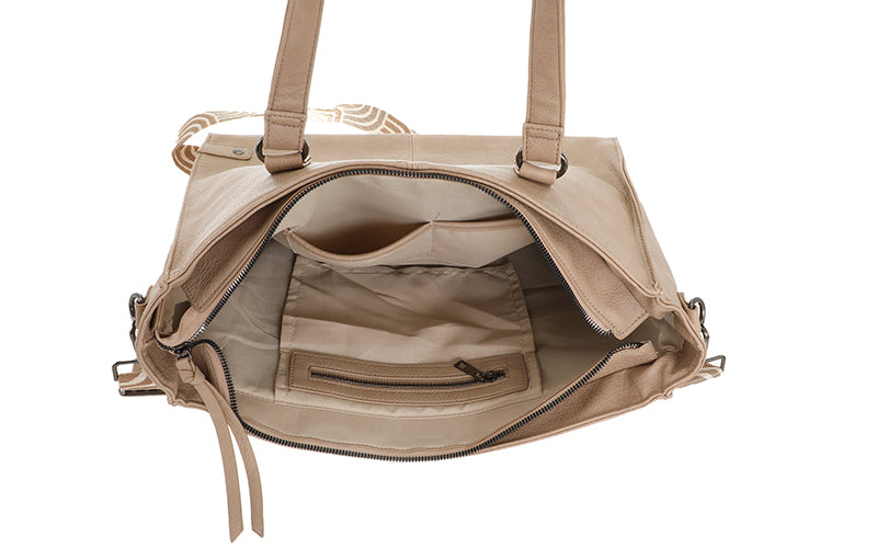 Khaki Shopper/Schooltas Veghel