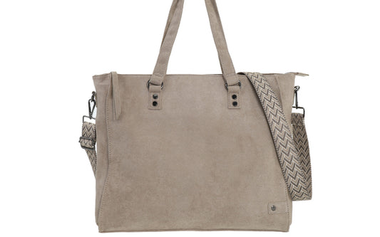 Taupe Shopper/Schooltas Riga