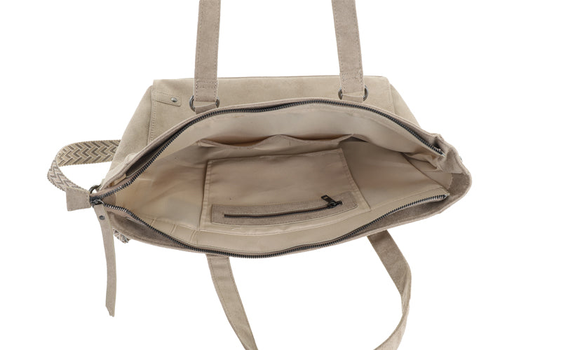 Taupe Shopper/Schooltas Riga